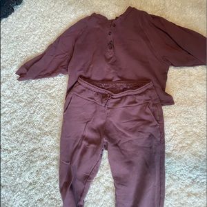 Madewell purple sweat suit